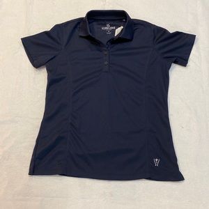 KateLord Navy Blue Ladies Spin Dye SS Top